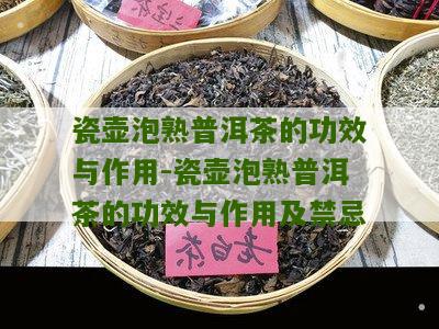 瓷壶泡熟普洱茶的功效与作用-瓷壶泡熟普洱茶的功效与作用及禁忌